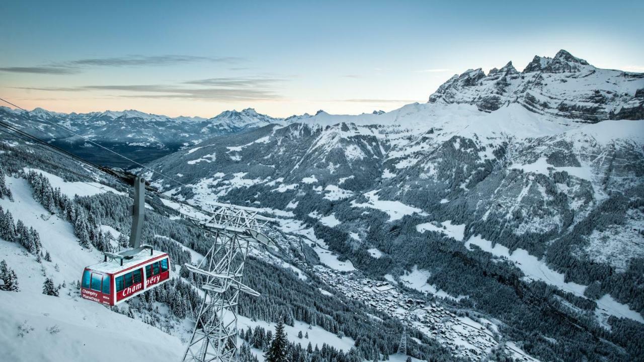 Appartement à la montagne Champéry Exterior foto